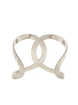 Chanel CC Cut-Out Cuff Bracelet Metal Wide (view 2)