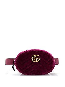 Gucci GG Marmont Belt Bag Embellished Matelasse Velvet (view 1)