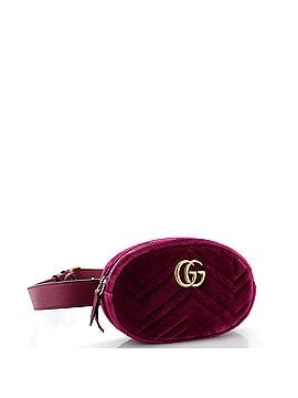 Gucci GG Marmont Belt Bag Embellished Matelasse Velvet (view 2)