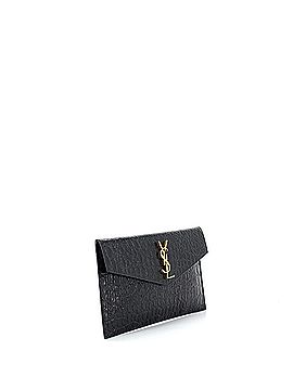 Saint Laurent Uptown Pouch Crocodile Embossed Leather (view 2)