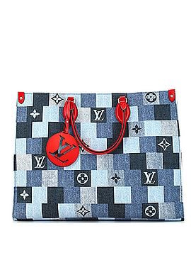 Louis Vuitton OnTheGo Tote Damier and Monogram Patchwork Denim GM (view 1)