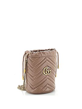 Gucci GG Marmont Bucket Bag Matelasse Leather Mini (view 2)