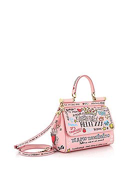 Dolce & Gabbana Miss Sicily Bag Printed Leather Small (view 2)