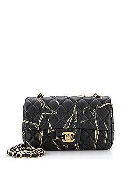 Chanel Classic Single Flap Bag Quilted Printed Crumpled Calfskin Mini (view 1)