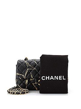 Chanel Classic Single Flap Bag Quilted Printed Crumpled Calfskin Mini (view 2)