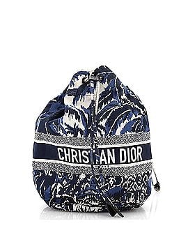 Christian Dior Logo Travel Drawstring Pouch Printed Fabric (view 1)