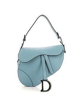 Christian Dior Saddle Handbag Leather with Iridescent Hardware Medium (view 1)