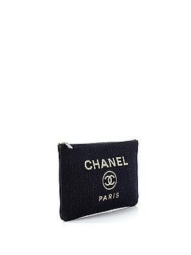 Chanel Deauville Pouch Lurex Canvas Medium (view 2)