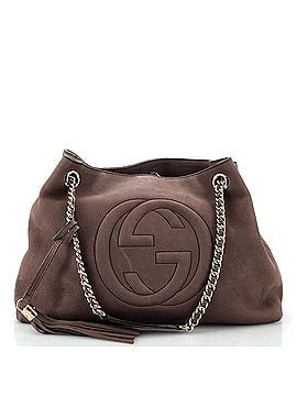 Gucci Soho Chain Strap Shoulder Bag Nubuck Medium (view 1)