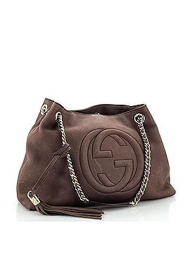 Gucci Soho Chain Strap Shoulder Bag Nubuck Medium (view 2)