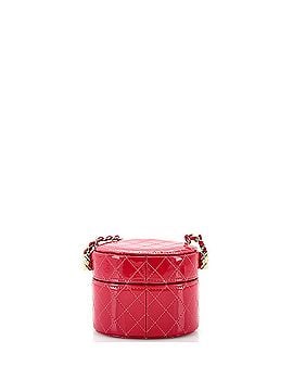 Chanel CC Allure Vanity Case with Chain Quilted Patent Mini (view 2)
