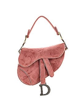 Christian Dior Saddle Handbag Velvet with Crystals Mini (view 1)