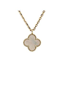 Van Cleef & Arpels Sweet Alhambra Pendant Necklace 18K Yellow Gold and Mother of Pearl (view 1)