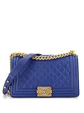 Chanel Boy Flap Bag Quilted Caviar New Medium (view 1)