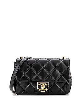 Chanel Quilt Metal Edge CC Flap Bag Quilted Lambskin Small (view 1)