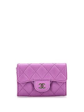 Chanel Classic Flap Card Case Quilted Caviar (view 1)