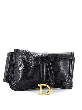 Christian Dior Saddle Double Buckle Belt Bag Leather (view 1)