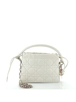 Christian Dior Milly Drawstring Chain Bag Cannage Quilt Lambskin Mini (view 1)