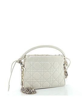 Christian Dior Milly Drawstring Chain Bag Cannage Quilt Lambskin Mini (view 2)