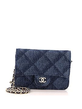 Chanel Classic Flap Belt Bag 3D Quilt Printed Denim Mini (view 1)