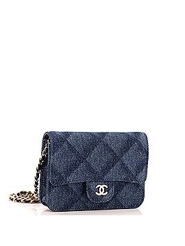 Chanel Classic Flap Belt Bag 3D Quilt Printed Denim Mini (view 2)