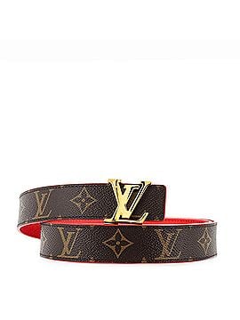 Louis Vuitton LV Initiales Reversible Belt Monogram Canvas and Leather Thin (view 1)