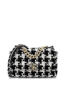 Chanel 19 Flap Bag Quilted Houndstooth Tweed and Ribbon Medium (view 1)