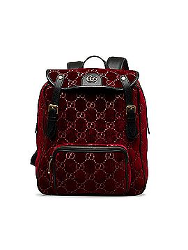 Gucci GG Velvet Double Buckle Backpack (view 1)