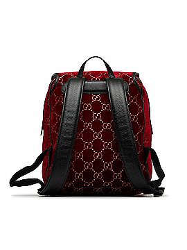 Gucci GG Velvet Double Buckle Backpack (view 2)