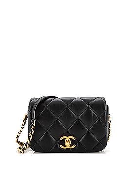 Chanel Nailed CC Full Flap Bag Quilted Calfskin Mini (view 1)