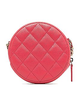 Chanel 19 Round Caviar Clutch With Chain (view 2)