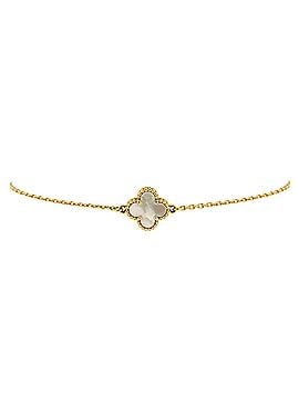 Van Cleef & Arpels Sweet Alhambra Bracelet 18K Yellow Gold and Mother of Pearl (view 1)