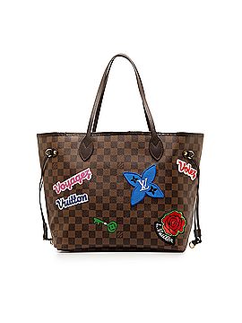 Louis Vuitton Damier Ebene Neverfull Patches MM (view 2)