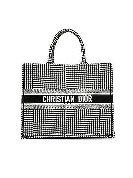Dior Large Houndstooth Embroidered Book Tote (view 1)