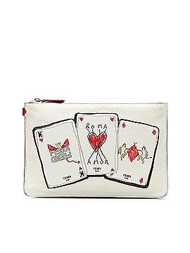 Fendi Roma Playing Cards Zip Clutch (view 1)