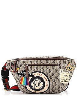 Gucci Courrier Zip Belt Bag GG Coated Canvas with Applique (view 1)