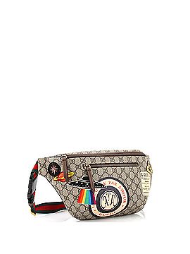 Gucci Courrier Zip Belt Bag GG Coated Canvas with Applique (view 2)