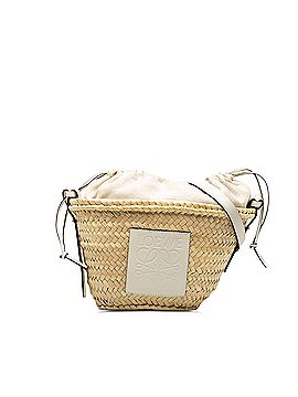 Loewe Raffia Anagram Basket Drawstring Bag (view 1)