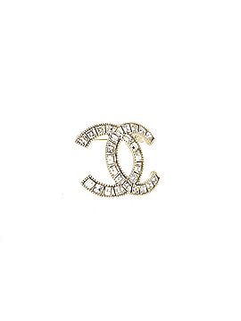 Chanel CC Brooch Metal with Crystals (view 2)