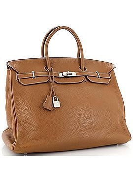 Hermès Birkin Handbag Brown Clemence with Palladium Hardware 40 (view 2)
