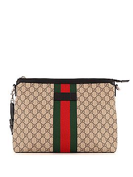 Gucci Web Messenger Bag GG Coated Canvas Large (view 1)