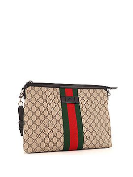 Gucci Web Messenger Bag GG Coated Canvas Large (view 2)