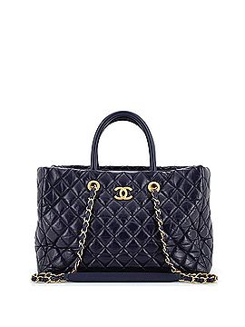 Chanel Coco Handle Shopping Tote Quilted Aged Calfskin Medium (view 1)