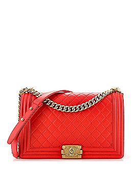 Chanel Boy Flap Bag Quilted Lambskin New Medium (view 1)