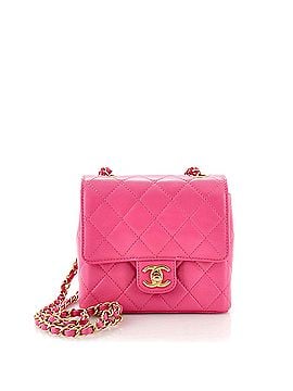 Chanel Square Classic Single Flap Bag Quilted Calfskin Mini (view 1)