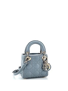 Christian Dior Lady Dior Bag Cannage Quilt Lambskin Micro (view 2)