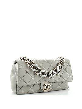 Chanel Resin Elegant Chain Flap Bag Quilted Lambskin Large (view 2)