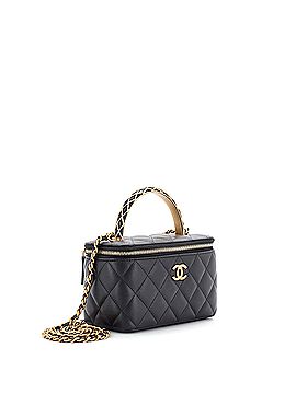 Chanel Caged Top Handle Vanity Case with Chain Quilted Lambskin Small (view 2)