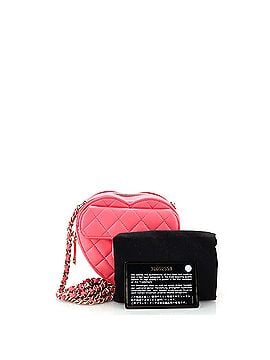 Chanel CC in Love Heart Clutch with Chain Quilted Lambskin (view 2)