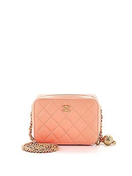 Chanel Pearl Crush Zip Around Vanity Case with Chain Quilted Lambskin Mini (view 1)